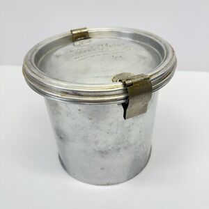 Vintage Fresh-O-Lator Hinged Lid keeps Coffee fresh Can cannister metal tin jar